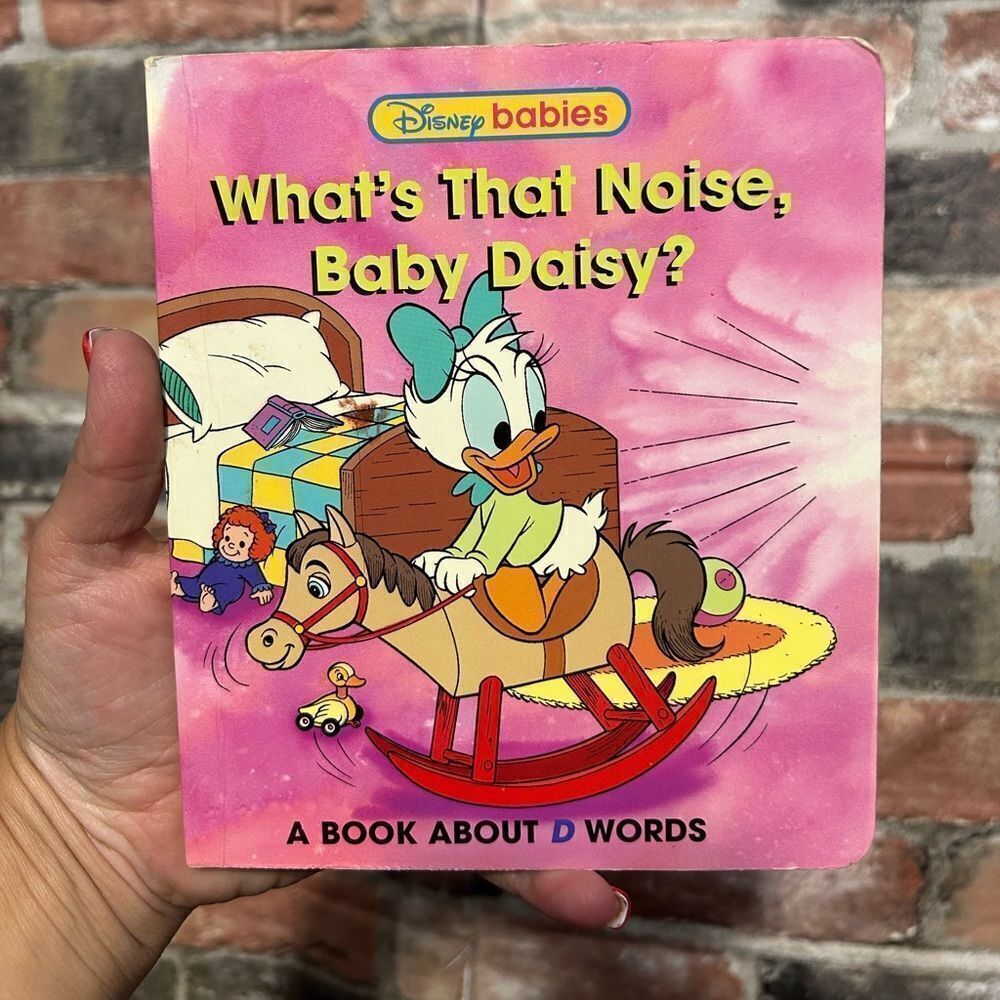 5 for $25🔥VTG Disney Babies‎ What's That Noise, Baby Daisy- Board Book